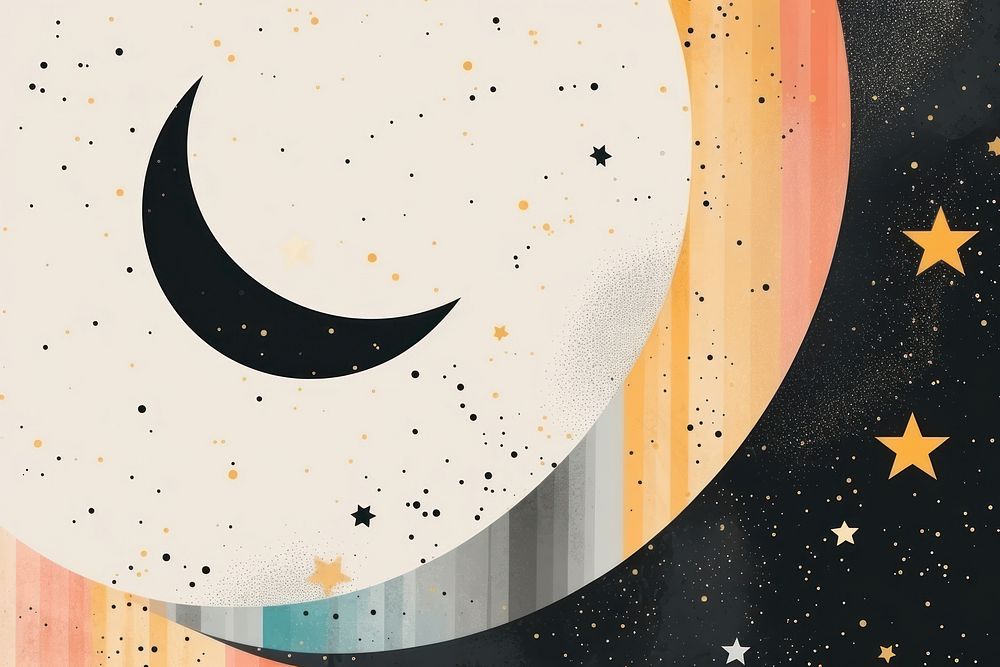 Ramadan moon backgrounds astronomy. AI generated Image by rawpixel.