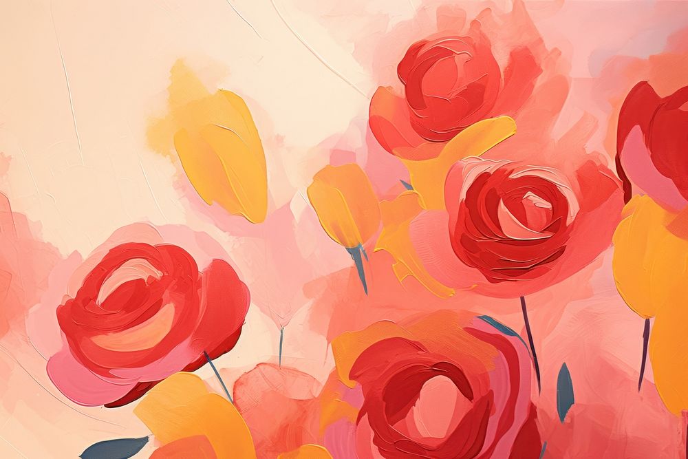 Roses backgrounds abstract painting. AI generated Image by rawpixel.