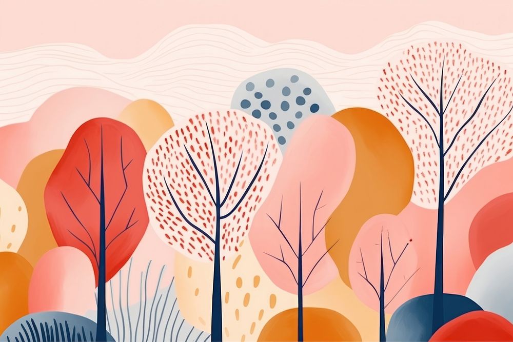 Trees backgrounds abstract line. AI generated Image by rawpixel.