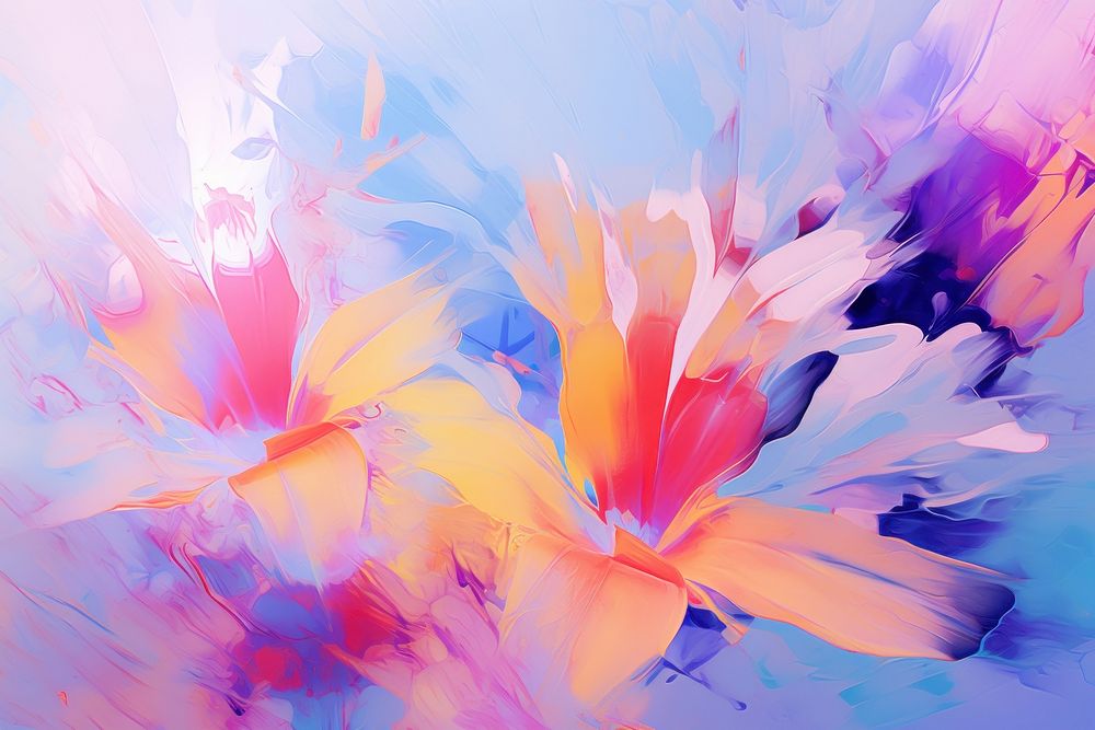 Summer floral background backgrounds painting pattern. AI generated Image by rawpixel.