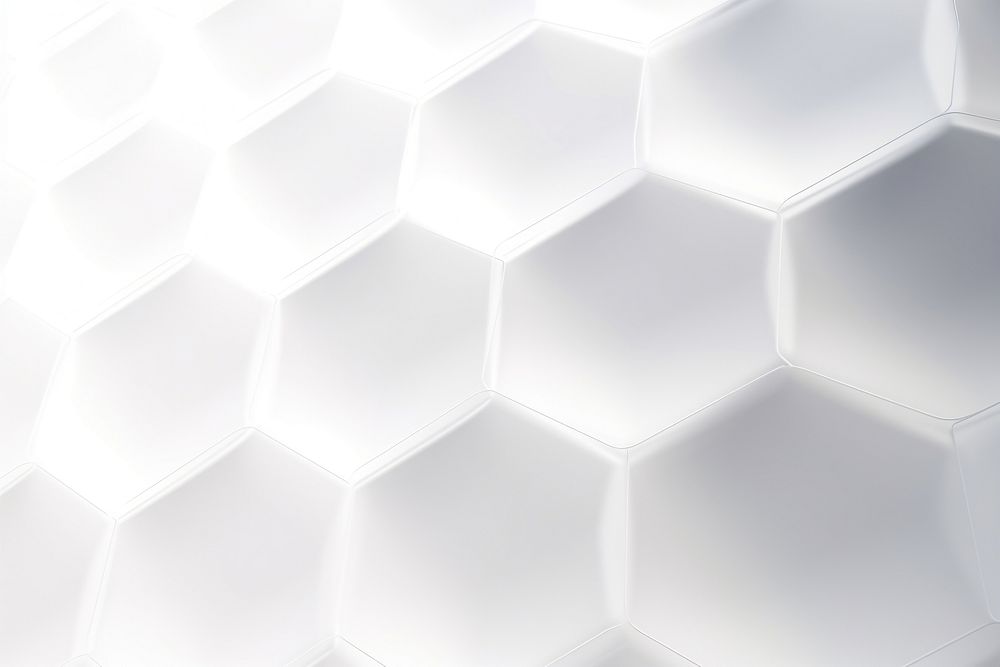 Abstract white background backgrounds hexagon repetition. AI generated Image by rawpixel.