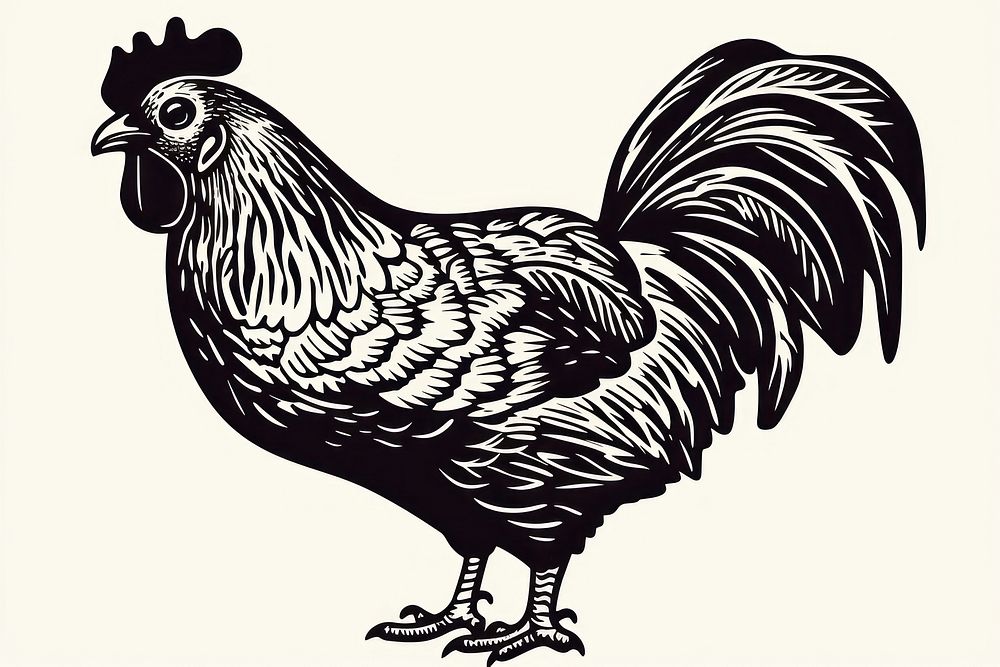 Chicken poultry animal black. AI generated Image by rawpixel.