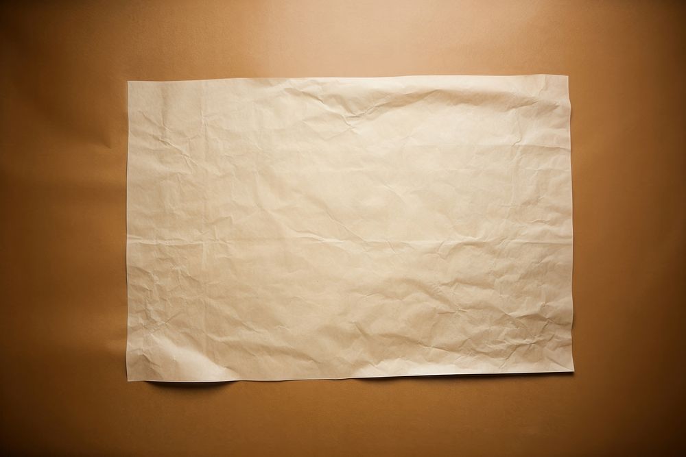 Paper wrinkled brown parchment. AI generated Image by rawpixel.