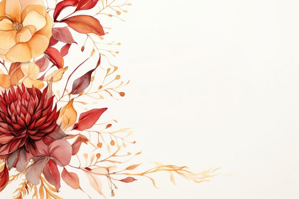 Autumn backgrounds pattern flower. AI generated Image by rawpixel.