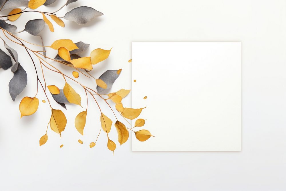 Autumn plant paper gold. AI generated Image by rawpixel.