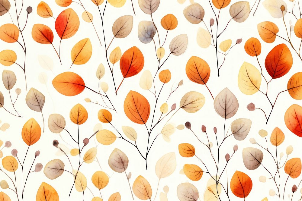 Autumn pattern backgrounds autumn. AI generated Image by rawpixel.