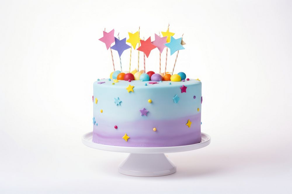 Birthday cake celebration dessert. AI generated Image by rawpixel.
