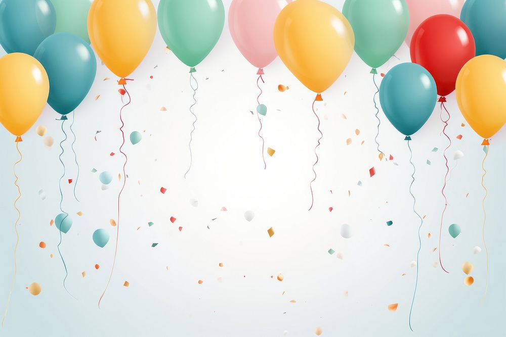 Birthday balloon backgrounds decoration. AI generated Image by rawpixel.