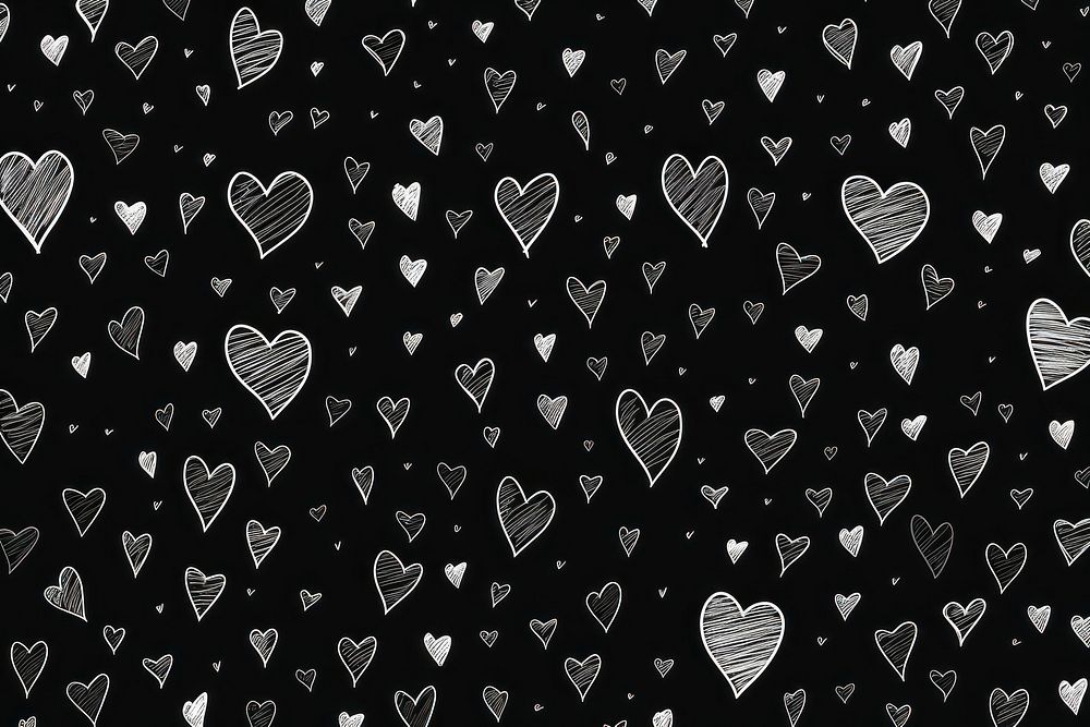 Minimal hearts illustrations backgrounds pattern texture. AI generated Image by rawpixel.