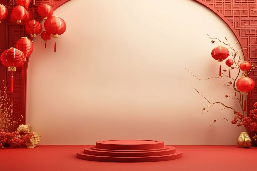 Chinese New Year lantern chinese new year celebration. AI generated Image by rawpixel.