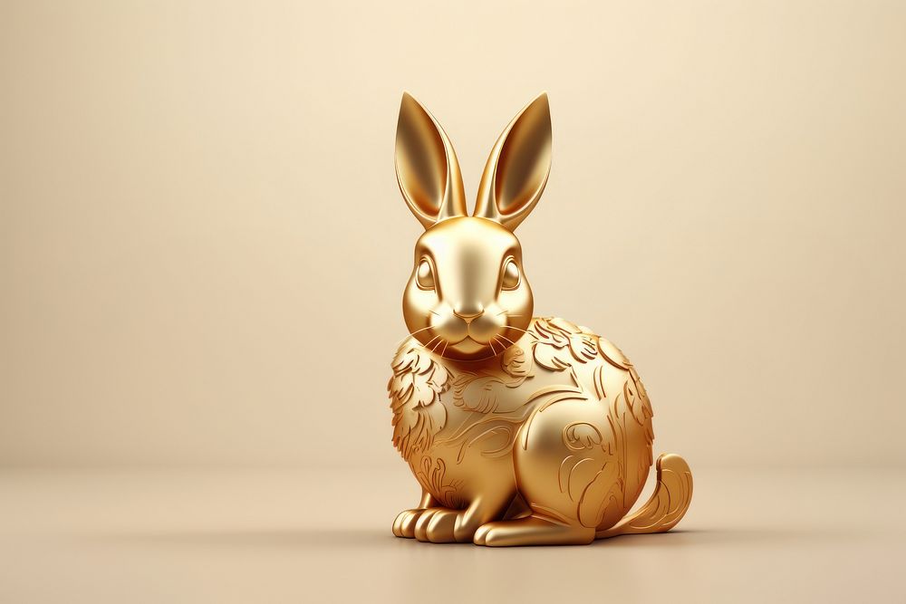 Chinese new year figurine animal mammal. AI generated Image by rawpixel.