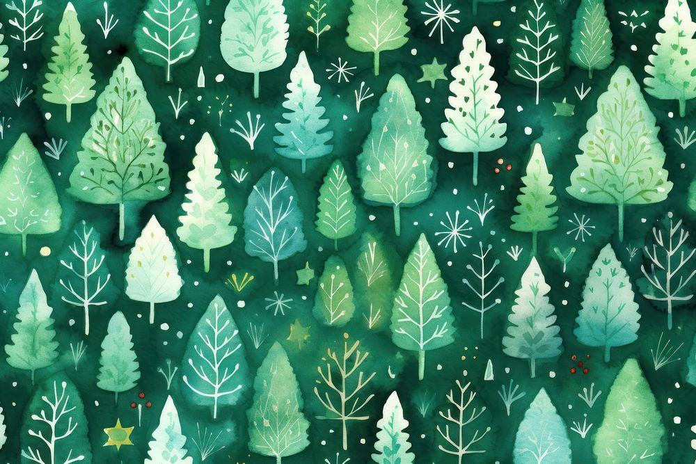 Christmas green backgrounds pattern. AI generated Image by rawpixel.