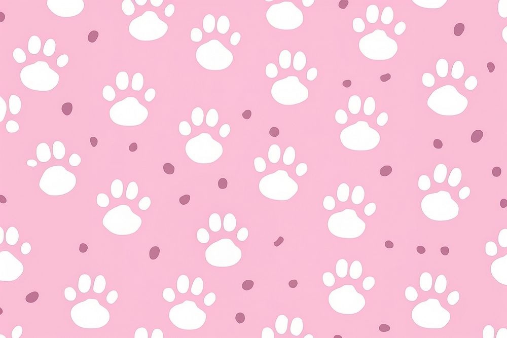 Dog paw pattern backgrounds carnivora textured. AI generated Image by rawpixel.