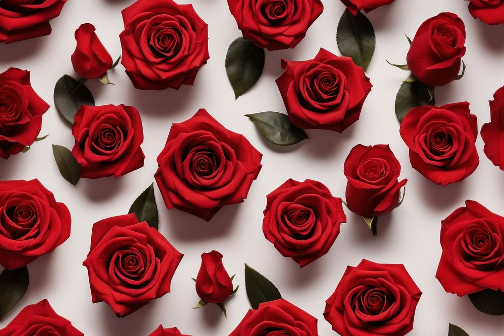 Red rose backgrounds flower petal. AI generated Image by rawpixel.
