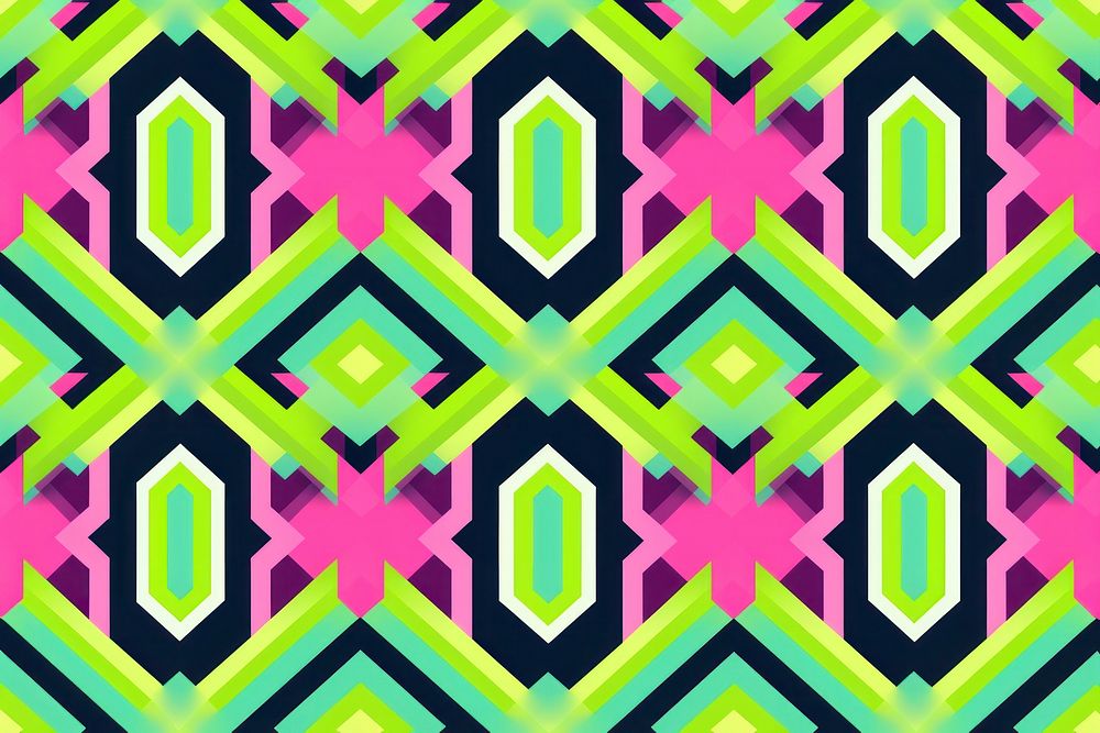 Geometric pattern green pink backgrounds. AI generated Image by rawpixel.