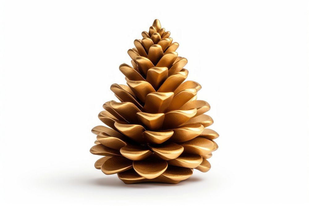 Golden pine christmas decoration plant. AI generated Image by rawpixel.