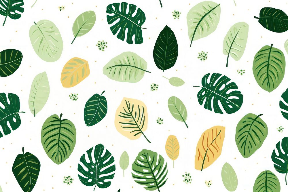 Monstera leaf pattern plant green. AI generated Image by rawpixel.