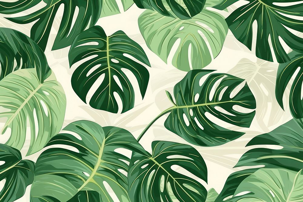 Monstera leaf pattern nature plant. AI generated Image by rawpixel.