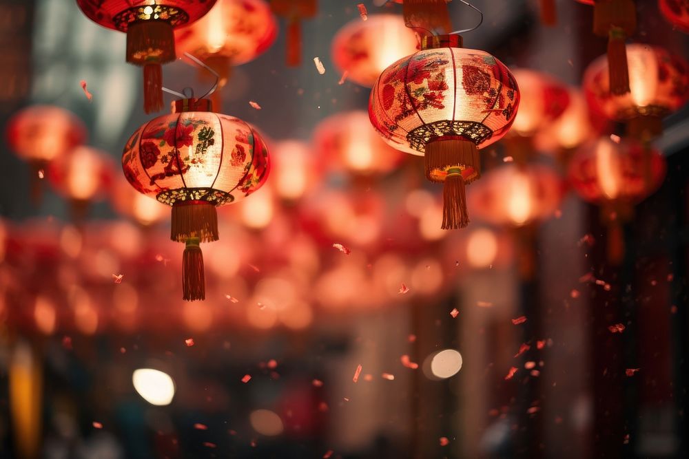 Celebration festival lantern chinese new year. AI generated Image by rawpixel.