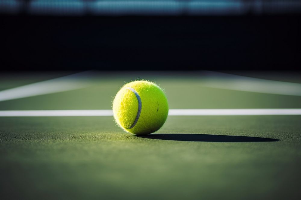Tennis ball racket sports. AI generated Image by rawpixel.
