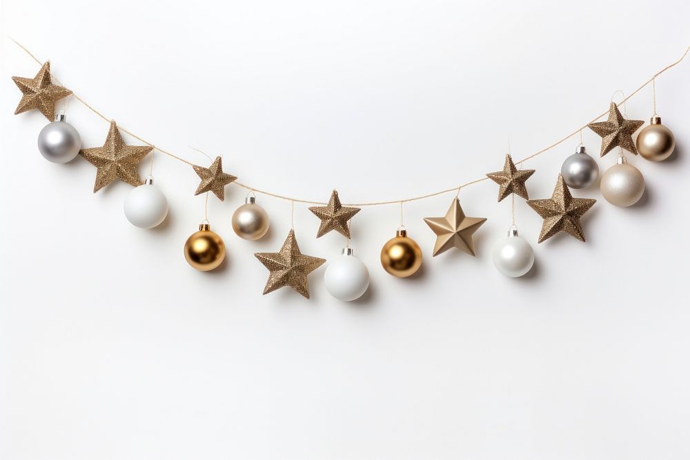 Christmas garland decoration jewelry pearl. AI generated Image by rawpixel.