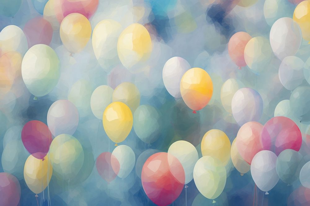 Abstract balloon pattern backgrounds celebration decoration. AI generated Image by rawpixel.