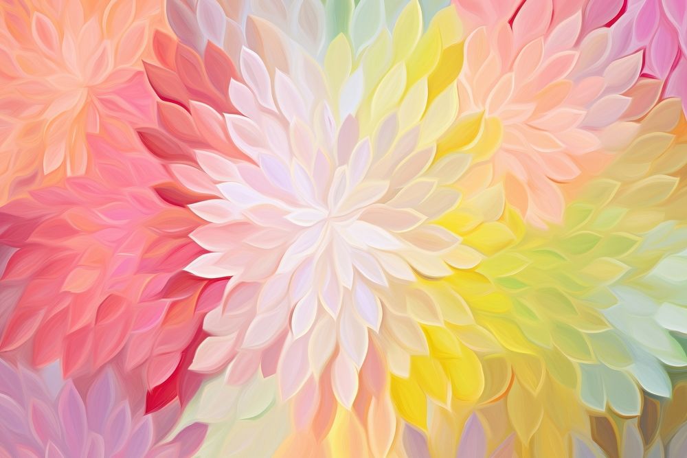 Abstract flower pattern backgrounds painting dahlia. AI generated Image by rawpixel.