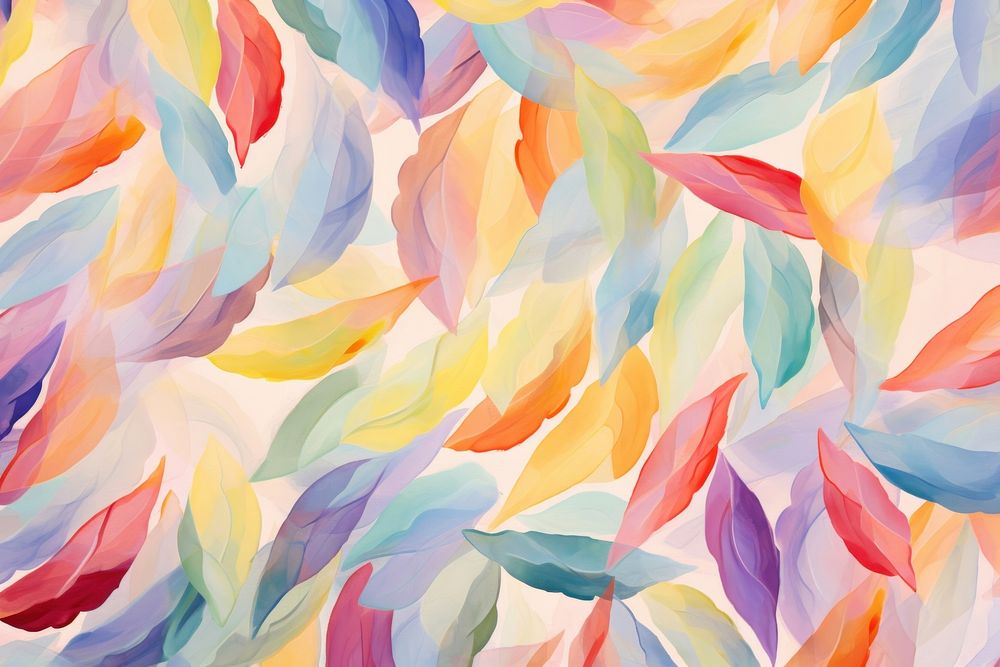 Abstract leaves pattern painting backgrounds art. AI generated Image by rawpixel.