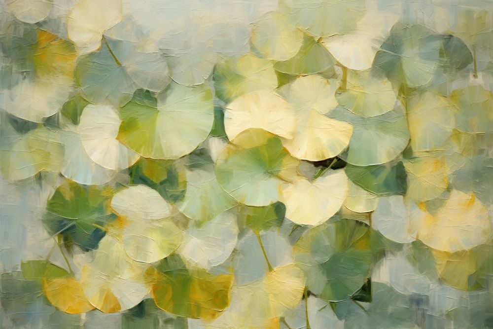 Abstract lotus leaves pattern painting backgrounds plant. AI generated Image by rawpixel.