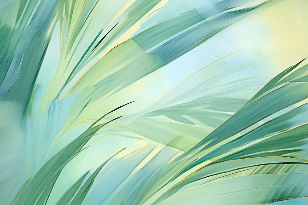 Abstract palm leaves pattern backgrounds outdoors painting. AI generated Image by rawpixel.
