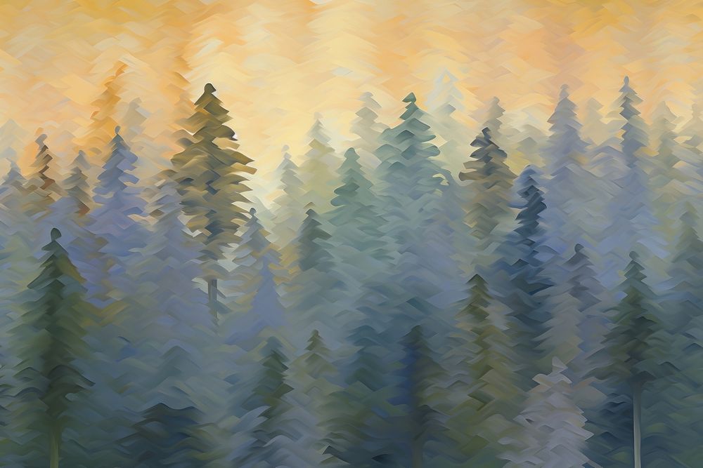 Abstract pine trees pattern painting land backgrounds. AI generated Image by rawpixel.