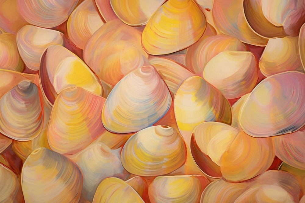 Abstract shells pattern backgrounds painting petal. AI generated Image by rawpixel.