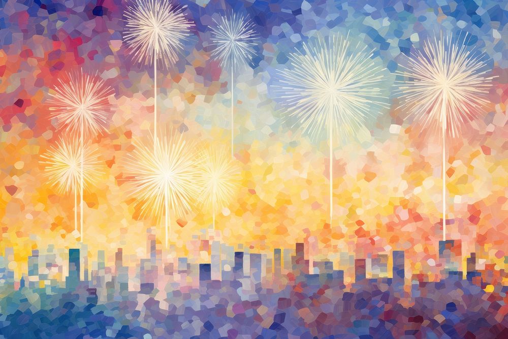 Colorful firework pattern fireworks painting backgrounds. AI generated Image by rawpixel.