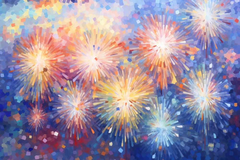 Colorful firework pattern painting backgrounds fireworks. AI generated Image by rawpixel.