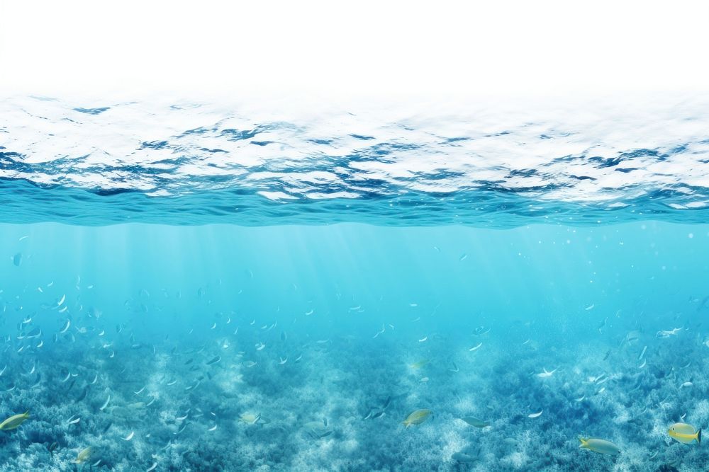 Underwater border backgrounds outdoors nature. AI generated Image by rawpixel.