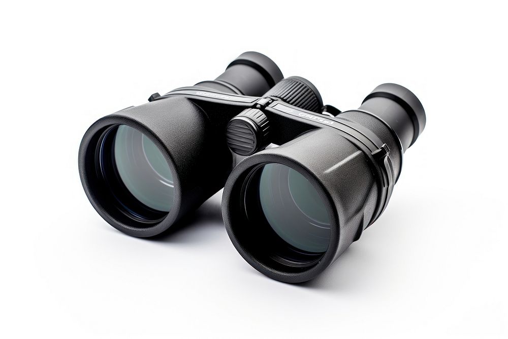 Black binoculars white background appliance device. AI generated Image by rawpixel.