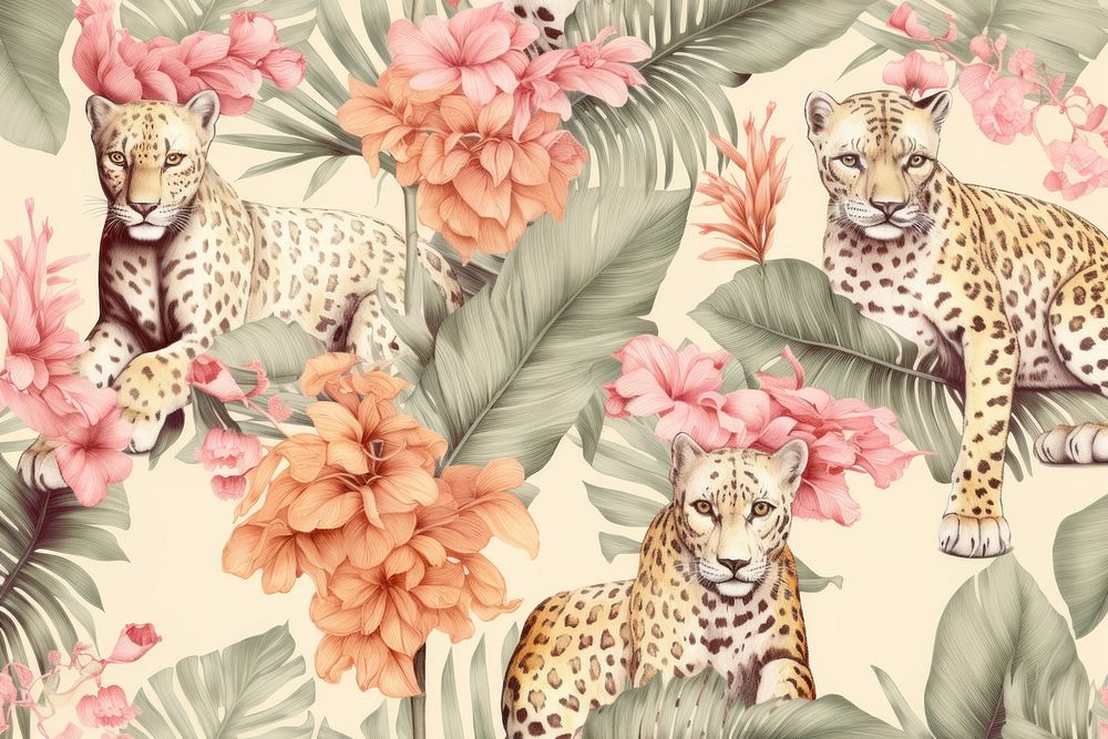 Leopard backgrounds wildlife cheetah. AI generated Image by rawpixel.