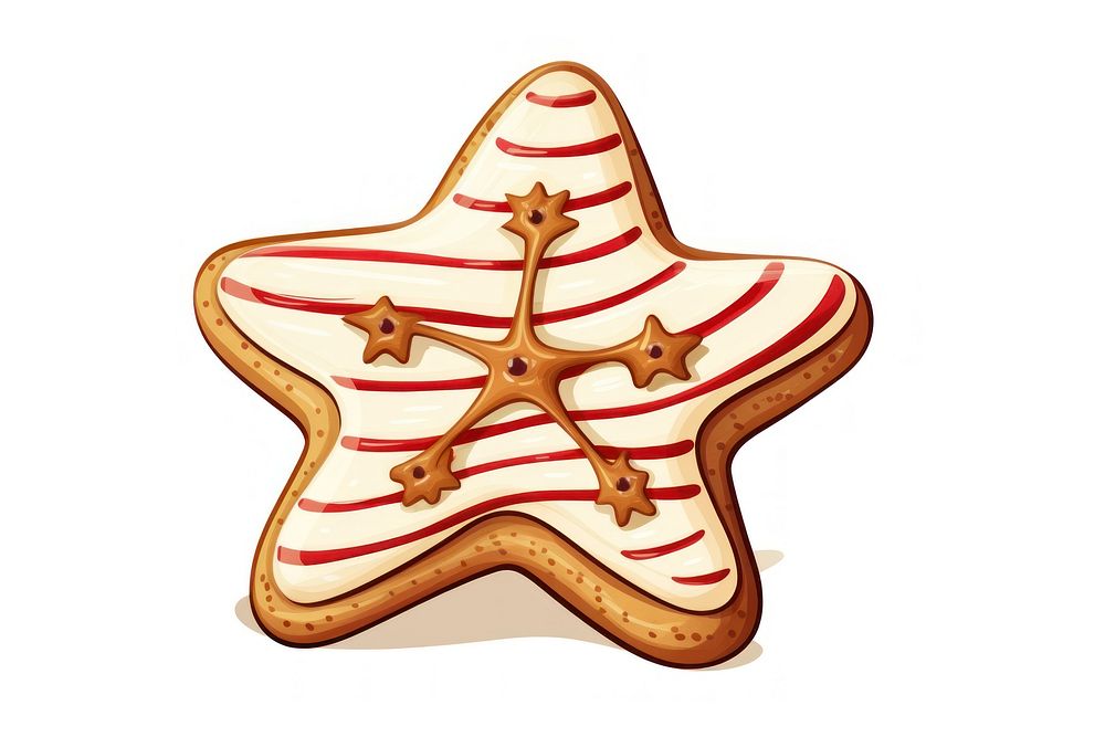 Candy cane cookie gingerbread christmas dessert. AI generated Image by rawpixel.