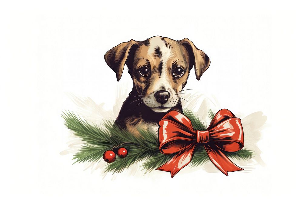 Christmas dog ornament christmas mammal animal. AI generated Image by rawpixel.