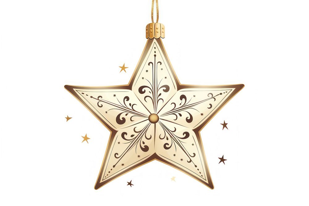 Christmas star ornament christmas white background christmas tree. AI generated Image by rawpixel.