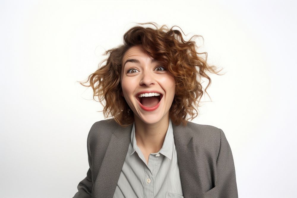 Woman laughing adult happy. AI generated Image by rawpixel.