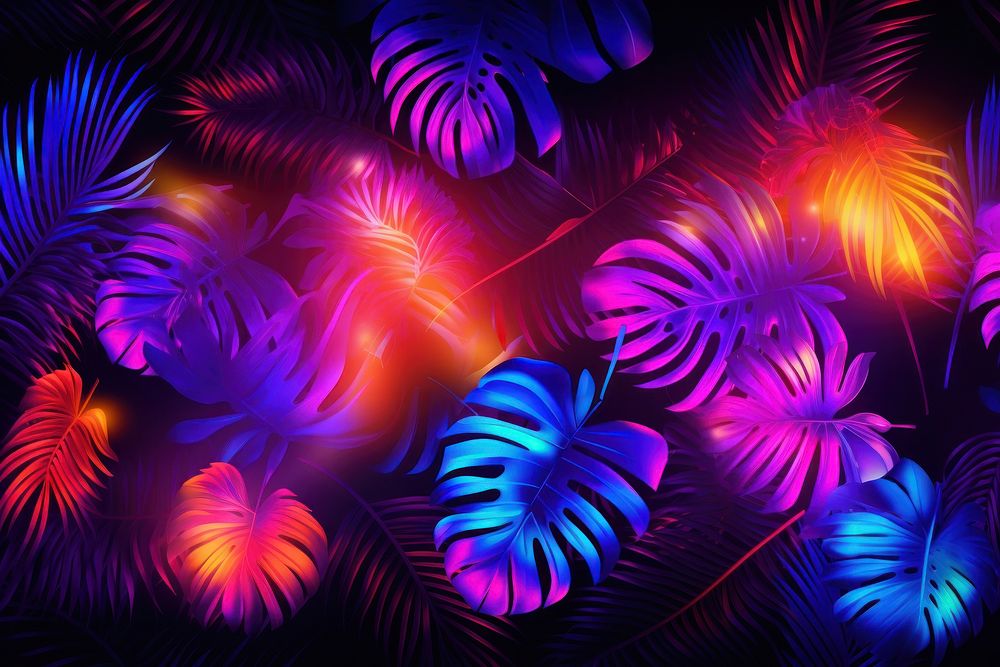 Summer Party light backgrounds glowing. AI generated Image by rawpixel.