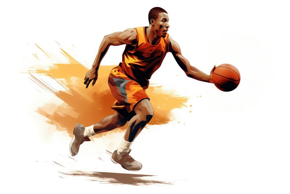 Basketball sports player adult. AI generated Image by rawpixel.