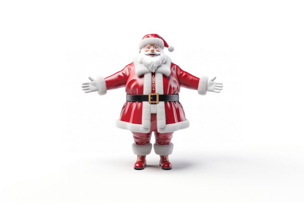 Christmas figurine white background representation. AI generated Image by rawpixel.