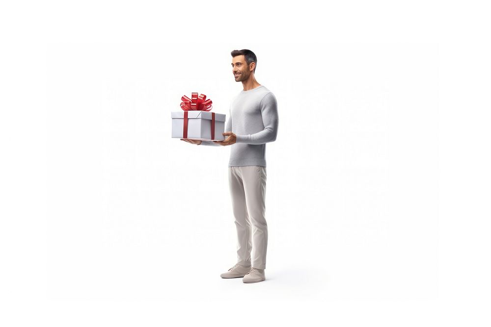 Gift standing holding adult. AI generated Image by rawpixel.