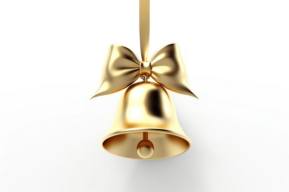 Christmas Bell bell christmas gold. AI generated Image by rawpixel.