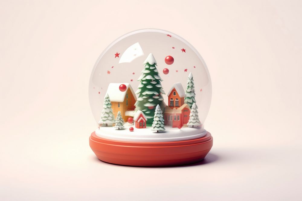 A Christmas snowglobe christmas decoration festival. AI generated Image by rawpixel.