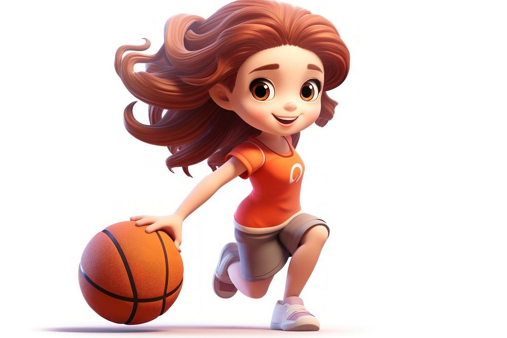Basketball cartoon sports toy. AI generated Image by rawpixel.