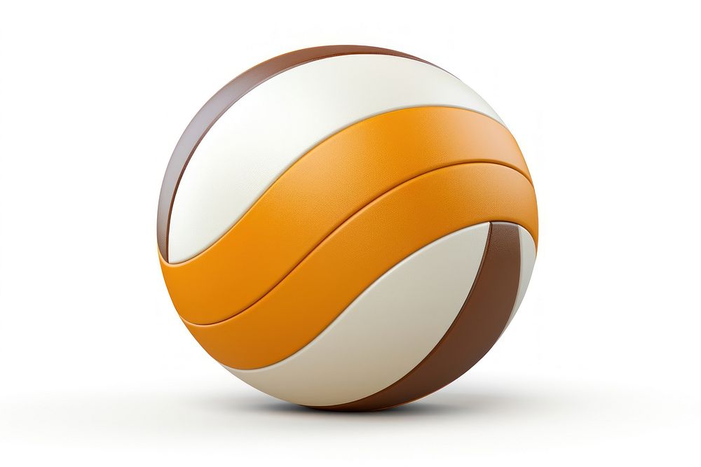 Volleyball sphere sports white background. AI generated Image by rawpixel.