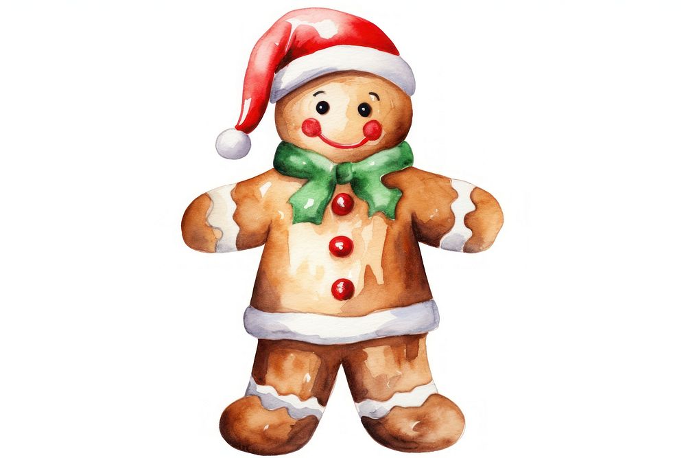Gingerbread cookie christmas figurine. AI generated Image by rawpixel.